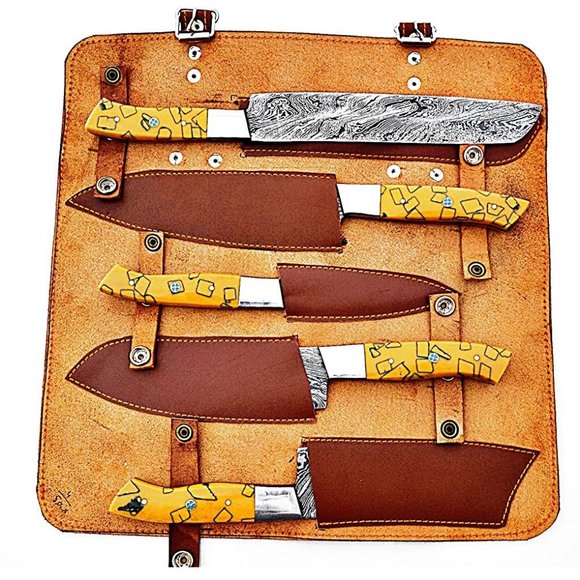 COPY - Damascus Chef Knives Set/Kitchen Knives 5 Pcs Set